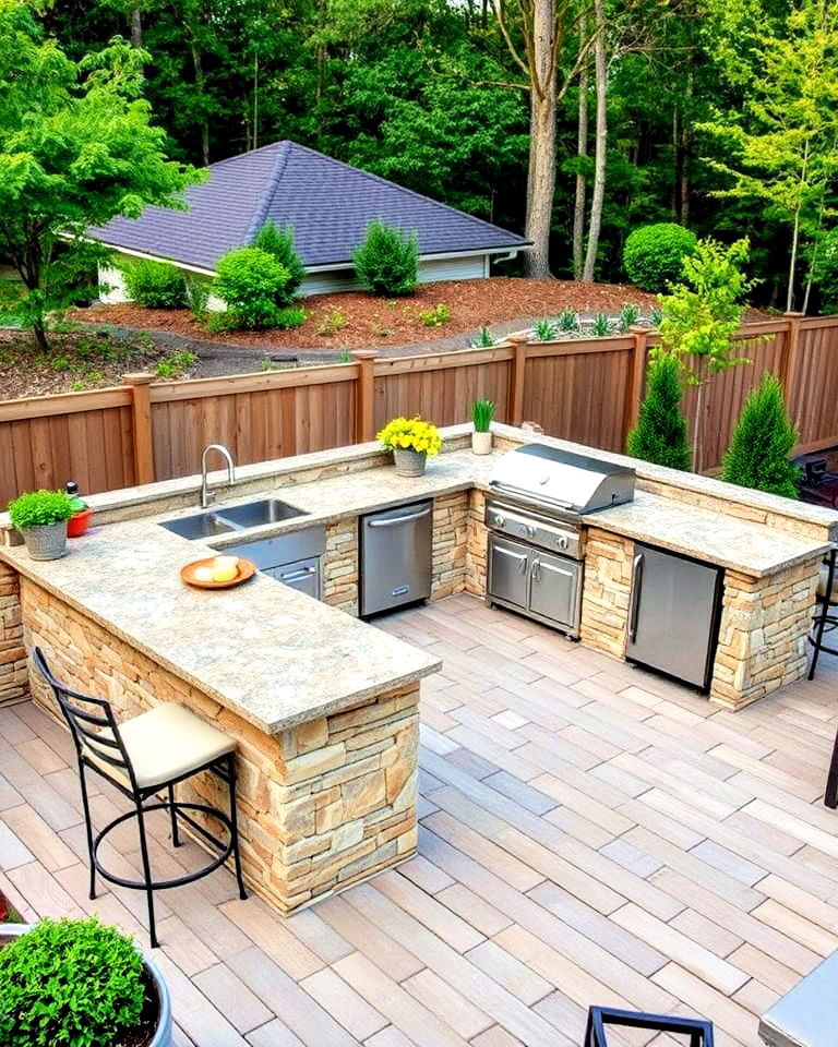 outdoor kitchen patio deck - 30 Patio Deck Ideas