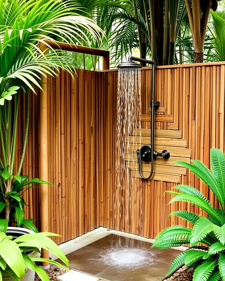 outdoor shower for florida backyard - 30 Florida Backyard Ideas