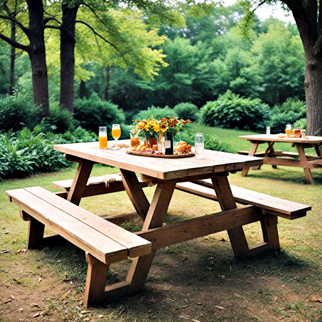 outdoor space with a picnic table - 40 Outdoor Seating Ideas