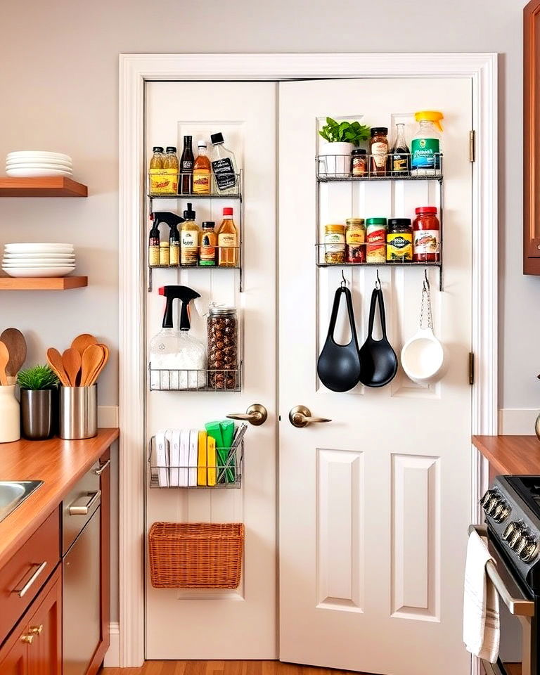 over the door storage for small kitchen - 40 Small Kitchen Storage Ideas