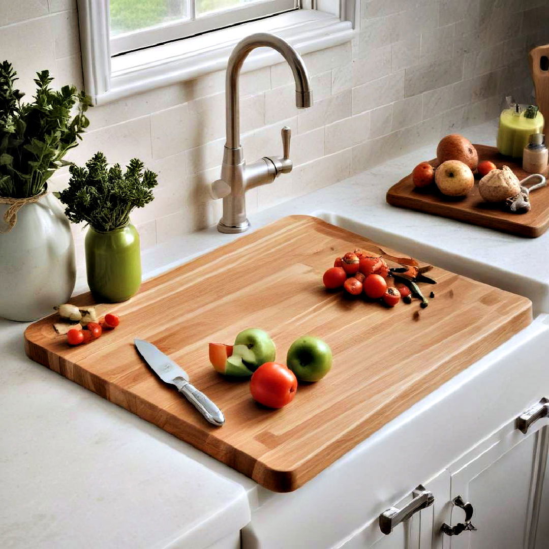 over the sink cutting board for small kitchen - 40 Small Kitchen Ideas