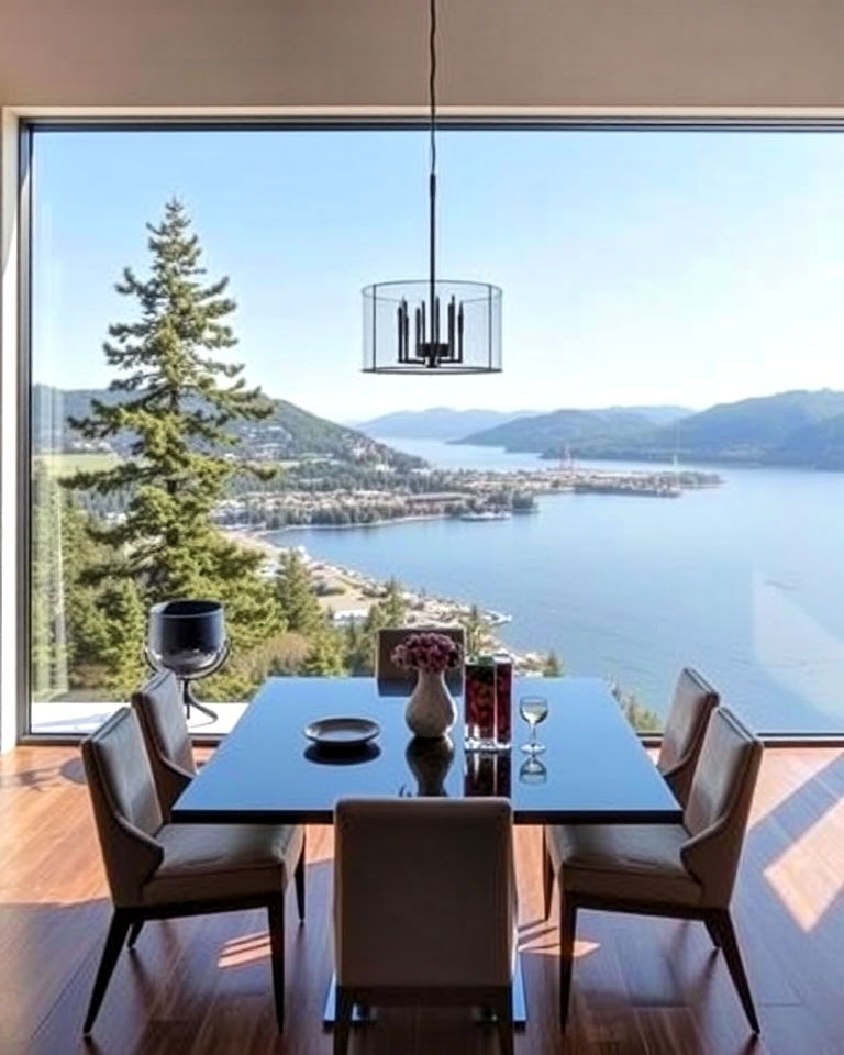 oversized picture windows for dining room - 25 Dining Room Window Ideas