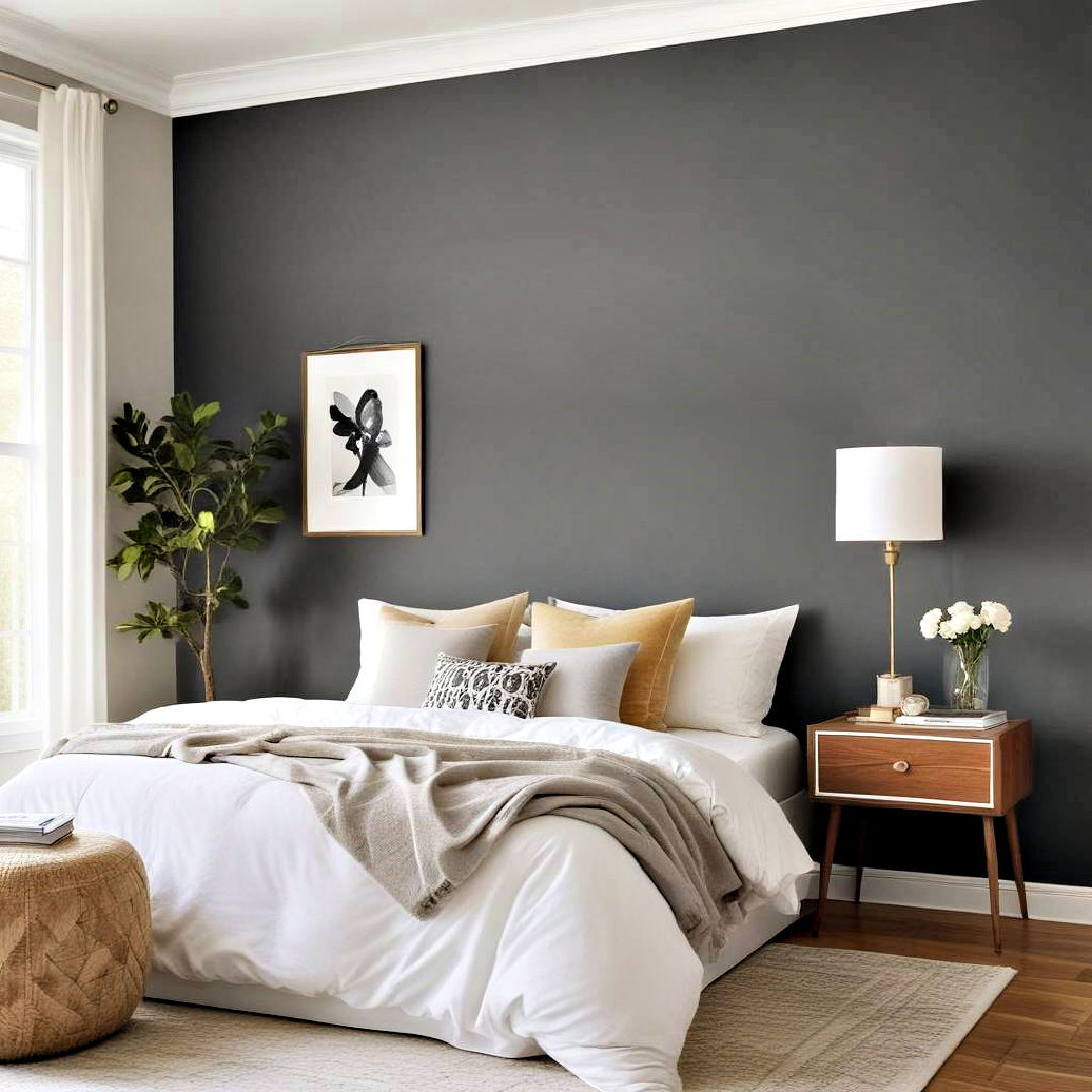 paint an accent wall for apartment decorating - 40 Apartment Decorating Ideas