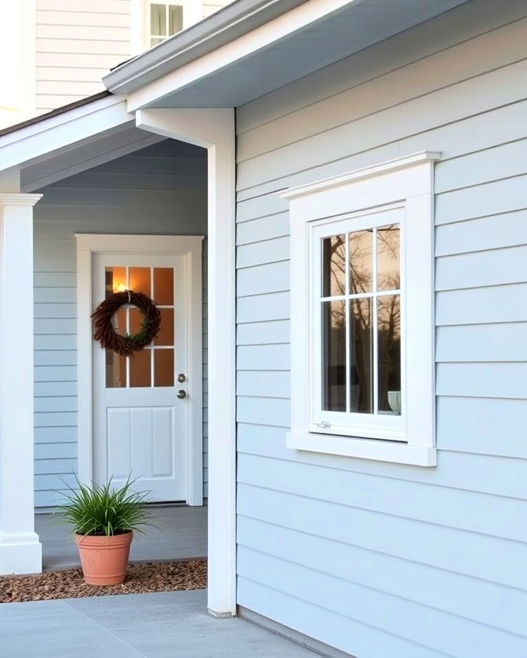 pale blue siding - 25 House Siding Colors