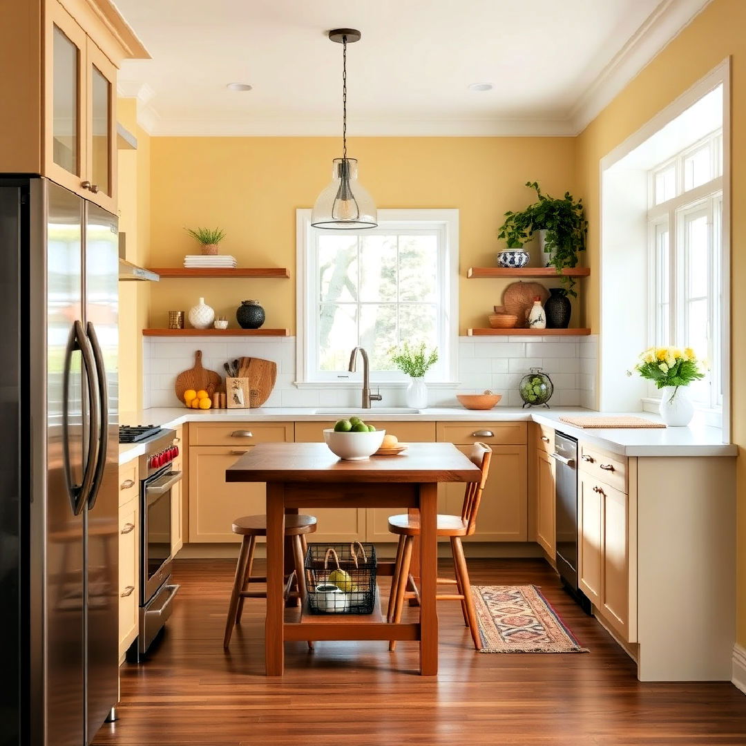 pale yellow kitchen walls - 15 Pale Yellow Kitchen Ideas