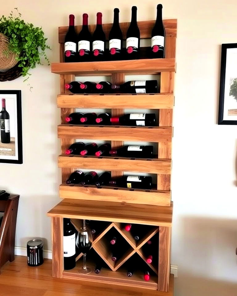pallet wine rack ideas - 40 Pallet Furniture Ideas