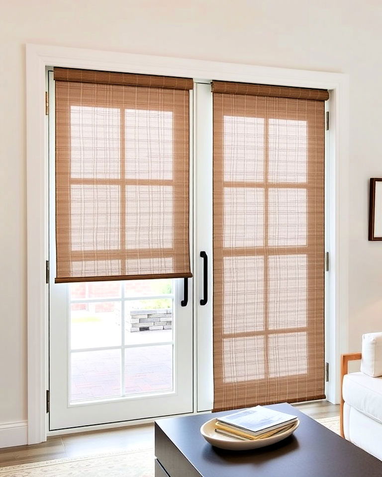 panel track blinds window treatments for french doors - 20 Window Treatments for French Doors