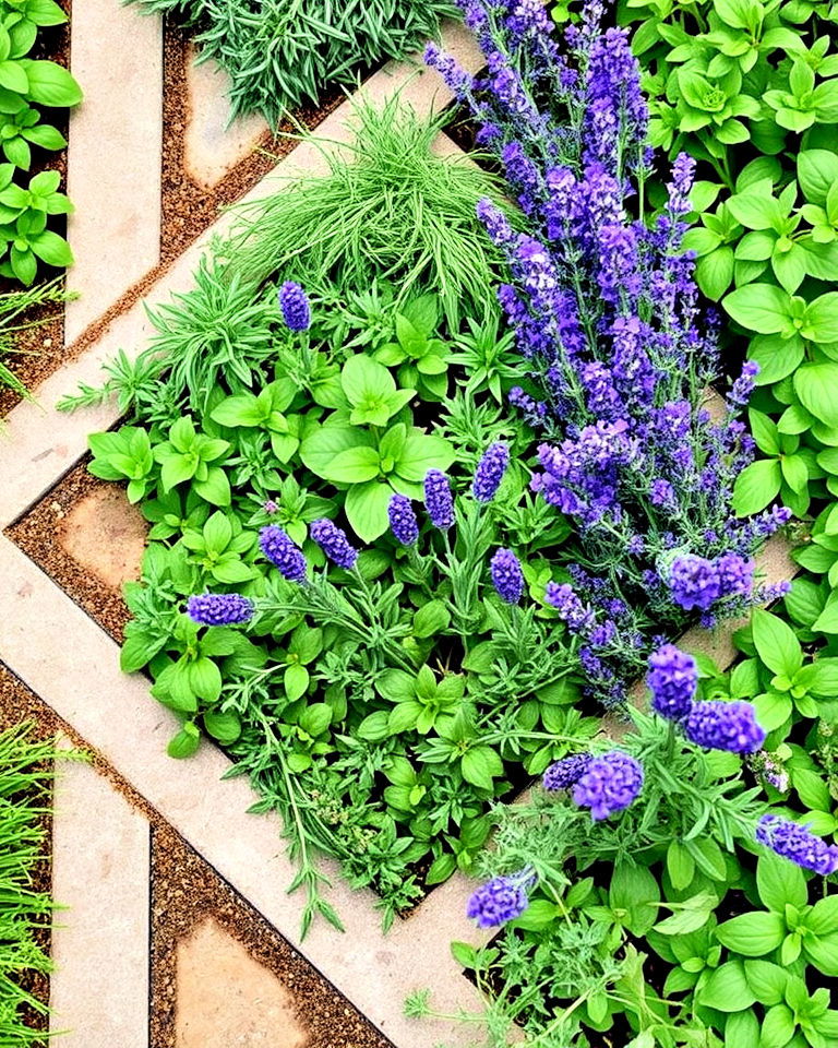parterre garden with aromatic herbs - 25 Parterre Garden Ideas