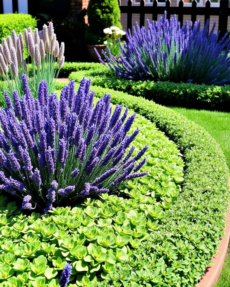 parterre garden with lavender edging - 25 Parterre Garden Ideas