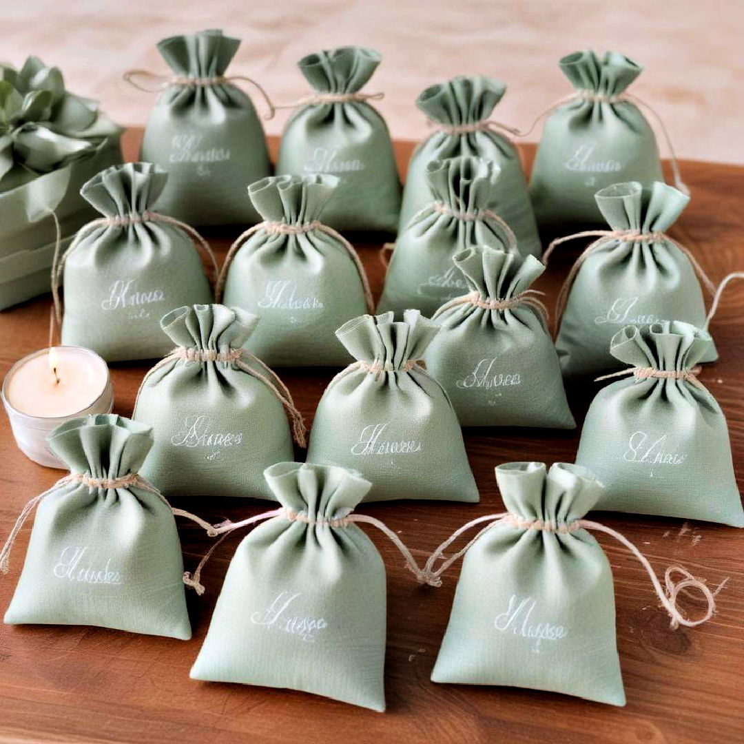 party gifts for sage green wedding - 30 Sage Green Wedding Ideas
