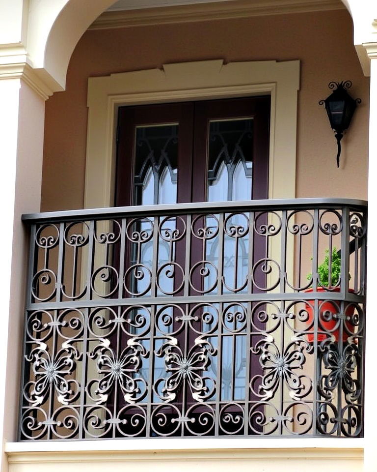 patterned grilles for balcony - 25 Balcony Railing Design Ideas