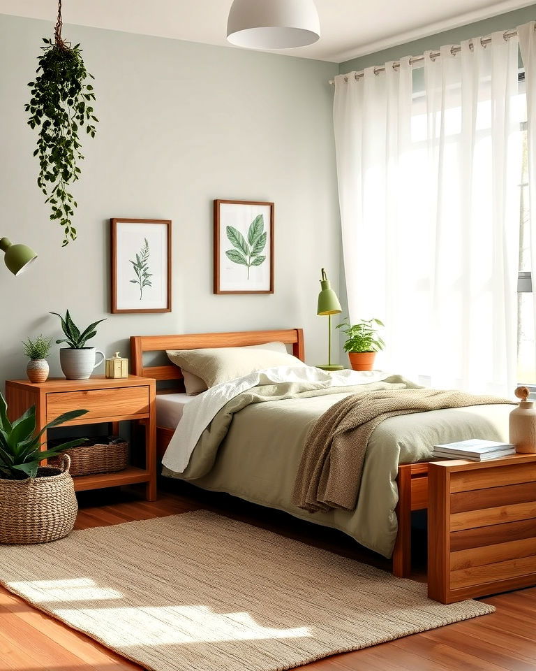 peaceful nature inspired boy bedroom - 40 Teenage Boy Bedroom Ideas
