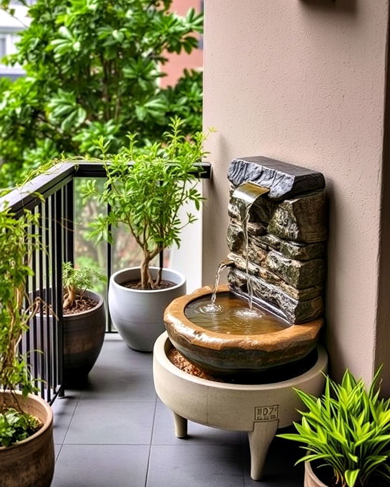penthouse balcony with water feature - 20 Penthouse Balcony Ideas