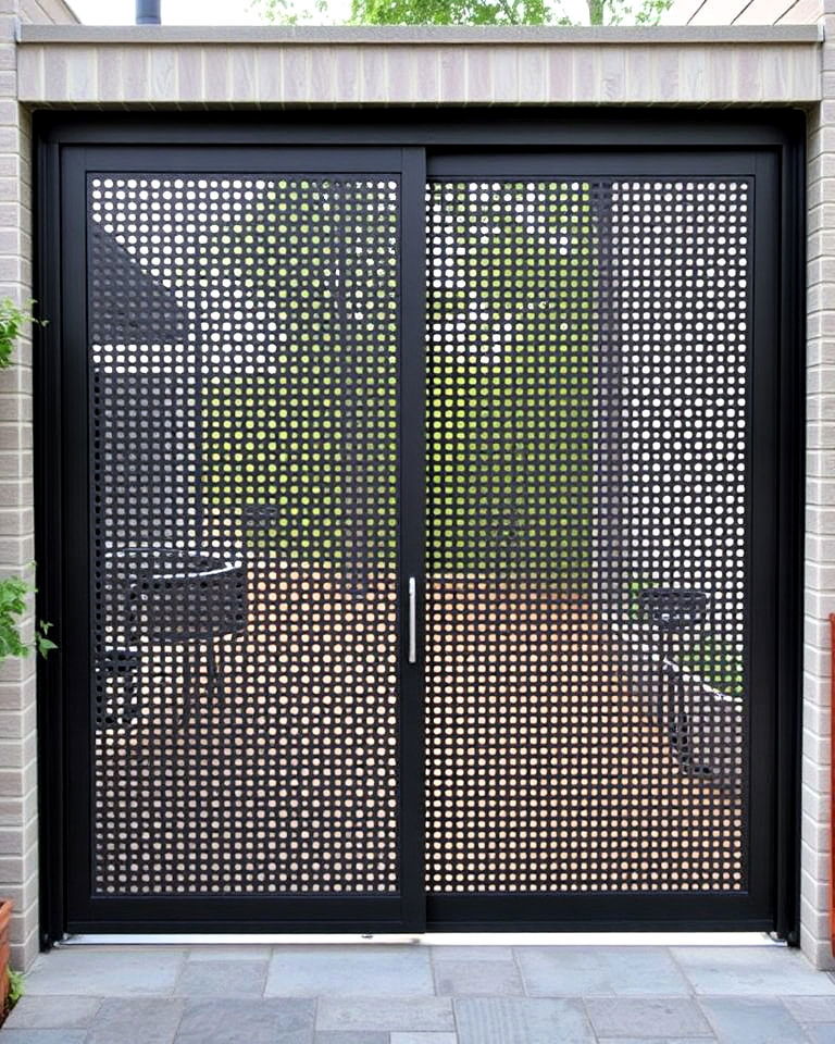 perforated metal sliding gate - 30 Sliding Gate Design Ideas