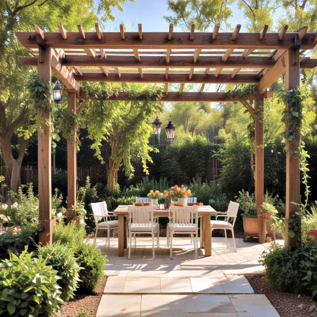 pergola for backyard oasis - 25 Backyard Oasis Ideas