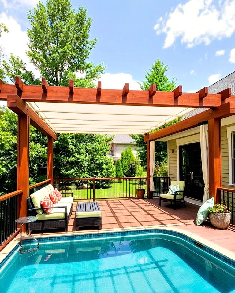 pergola for deck decorating - 25 Deck Decorating Ideas