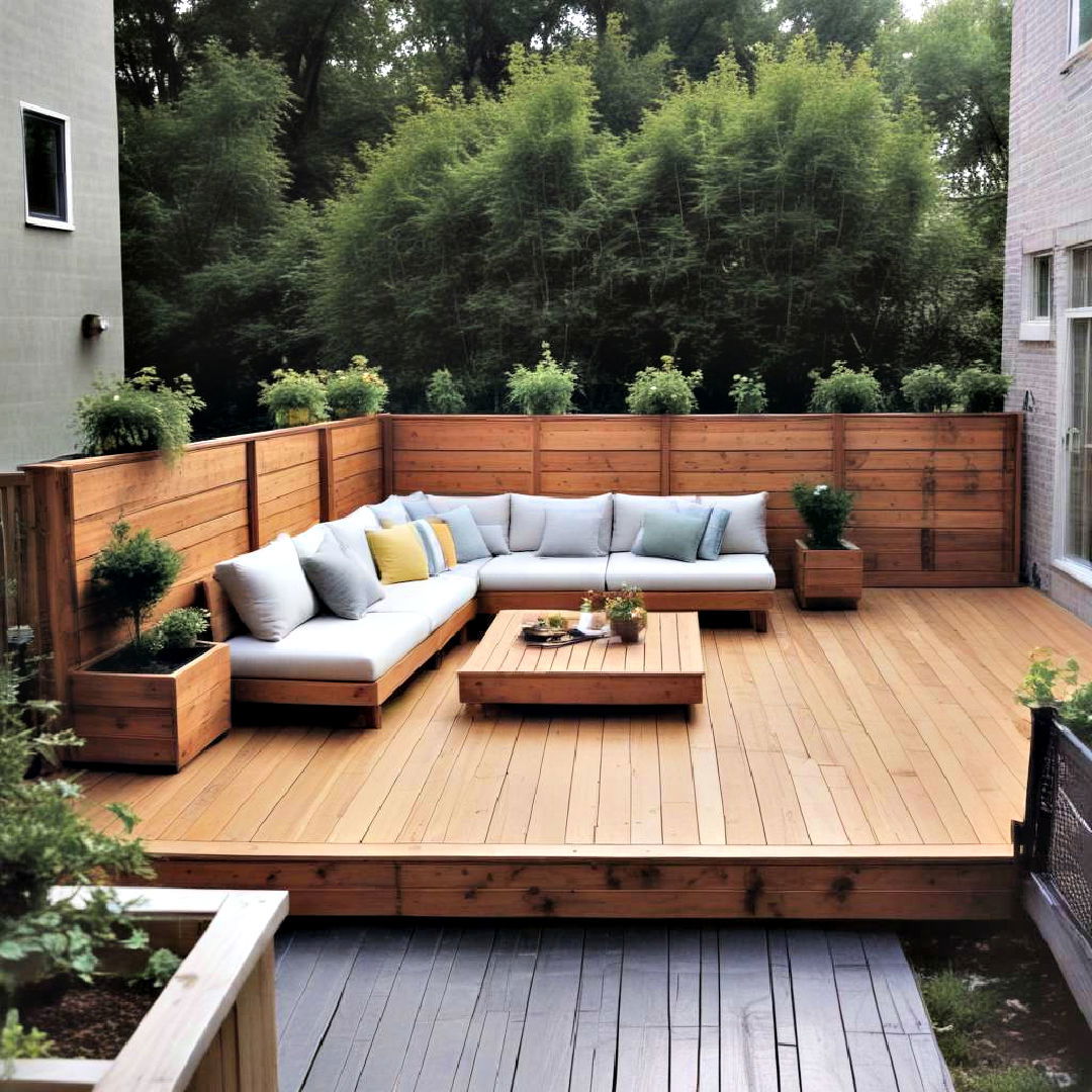 perimeter privacy deck ideas - 20 Floating Deck Ideas