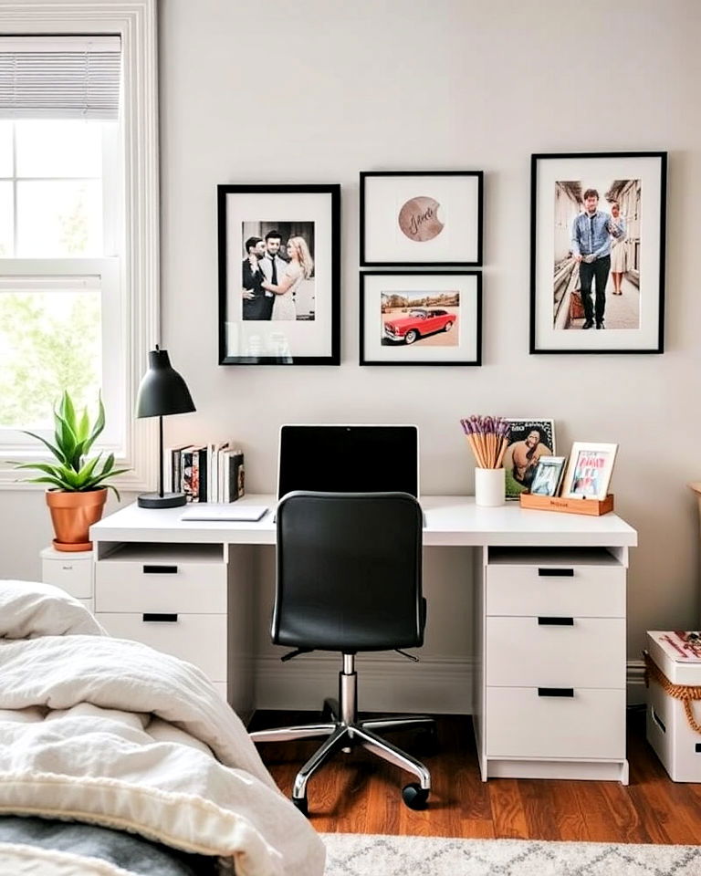 personal touches for bedroom office - 40 Bedroom Office Ideas