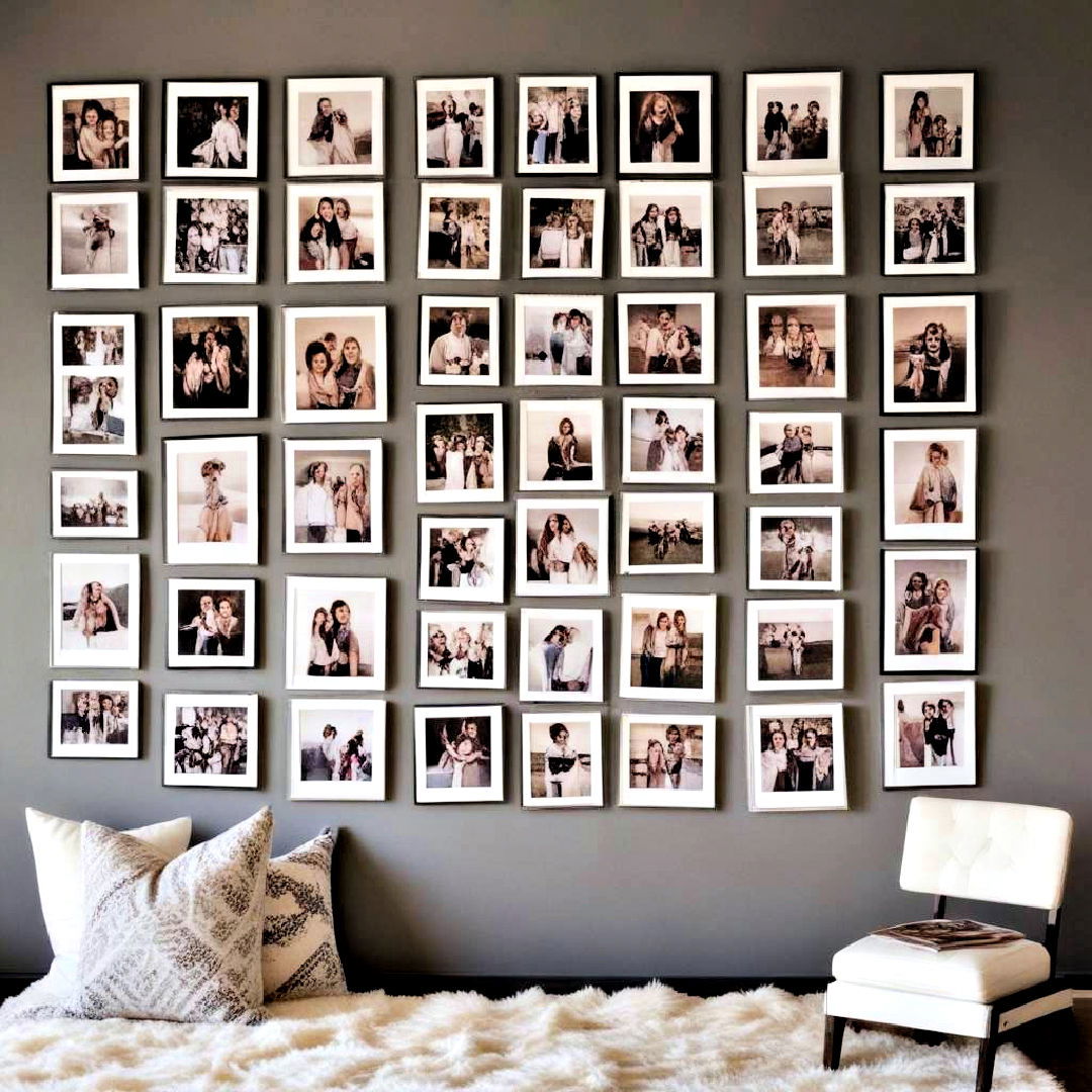 photo wall for teens to showcase memories - 40 Teen Room Ideas