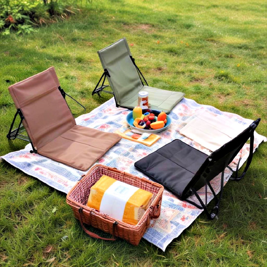 picnic backrest seats as outdoor seating - 40 Outdoor Seating Ideas