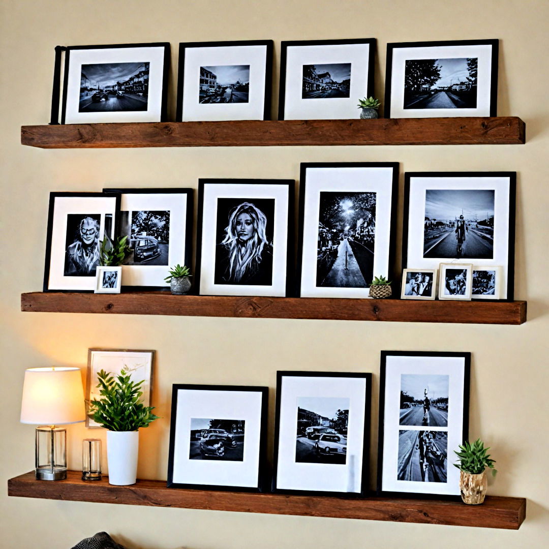 picture shelves gallery wall - 40 Gallery Wall Ideas