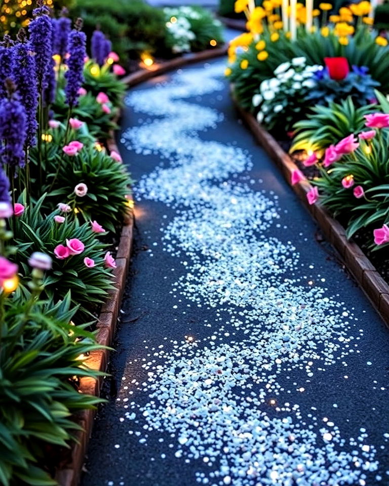 pixie dust pathway for disney garden - 20 Disney Garden Ideas