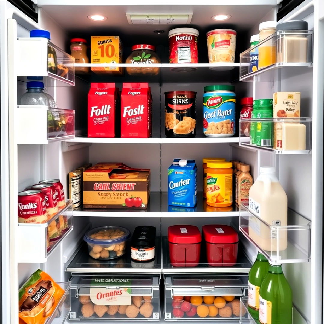 place frequently used items at eye level - 20 Refrigerator Organization Ideas