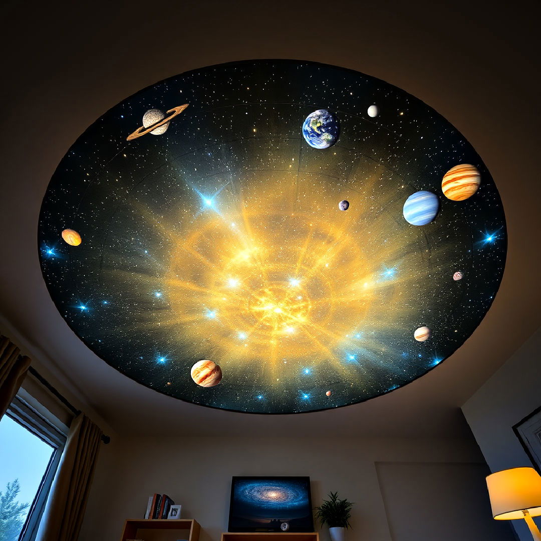 planetarium ceiling lights for space themed room - 20 Space-themed Room Ideas