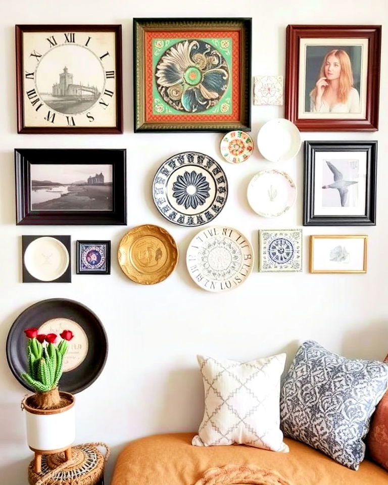 playful art in unexpected places - 25 Eclectic Gallery Wall Ideas