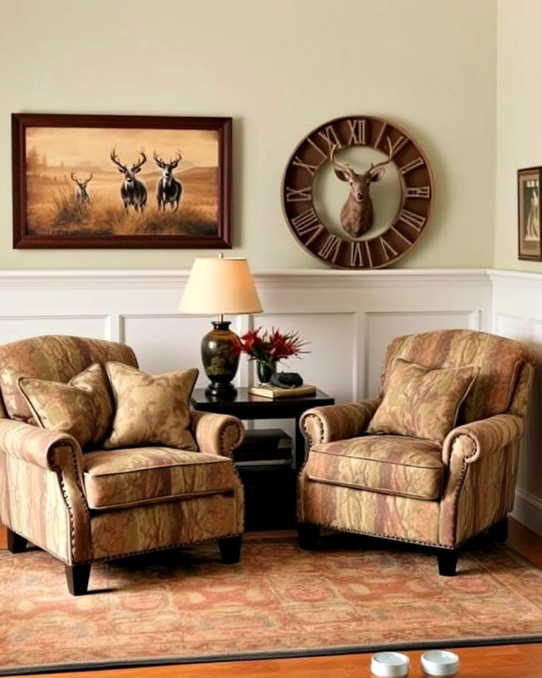 playful camouflage accents - 25 Hunting Room Ideas
