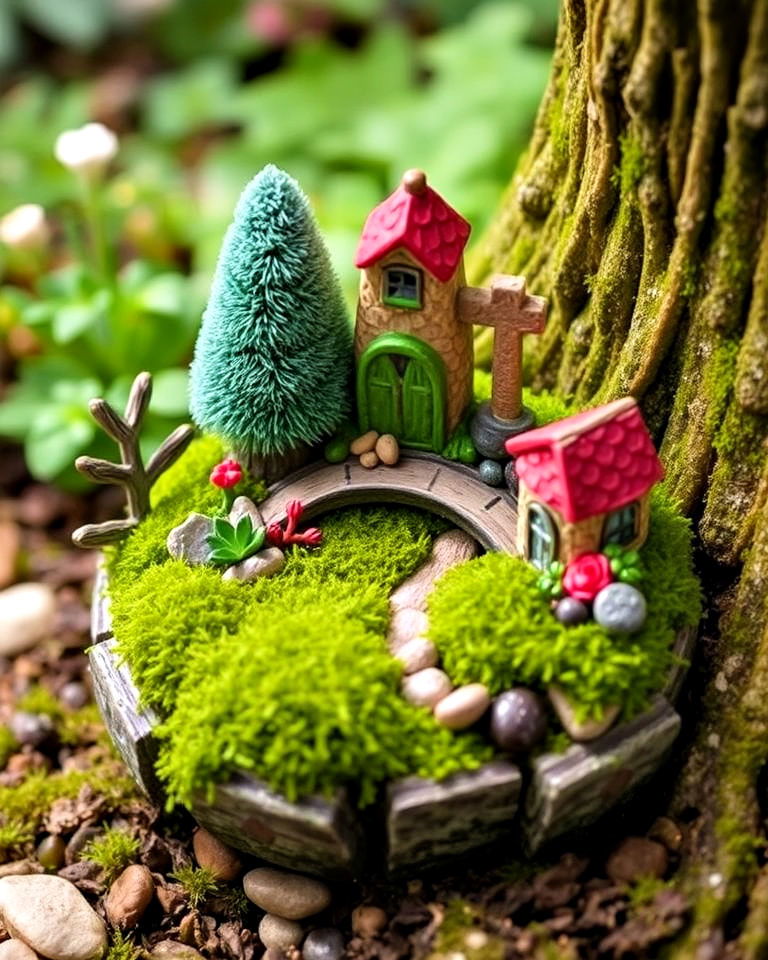 playful miniature fairy garden - 35 Secret Garden Ideas