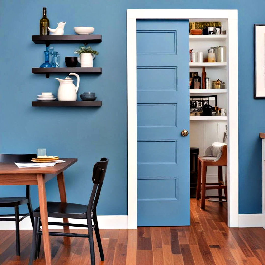 pocket door for tight space - 40 Galley Kitchen Ideas