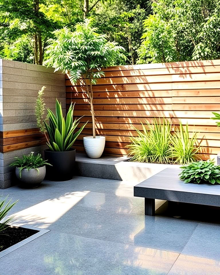 polished concrete surfaces for garden - 25 Concrete Garden Ideas