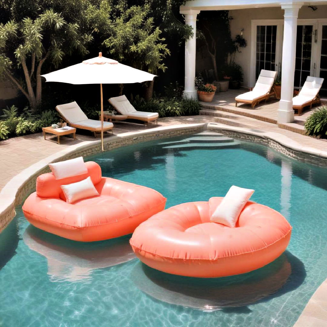 pool floats ideas - 20 Pool Furniture Ideas