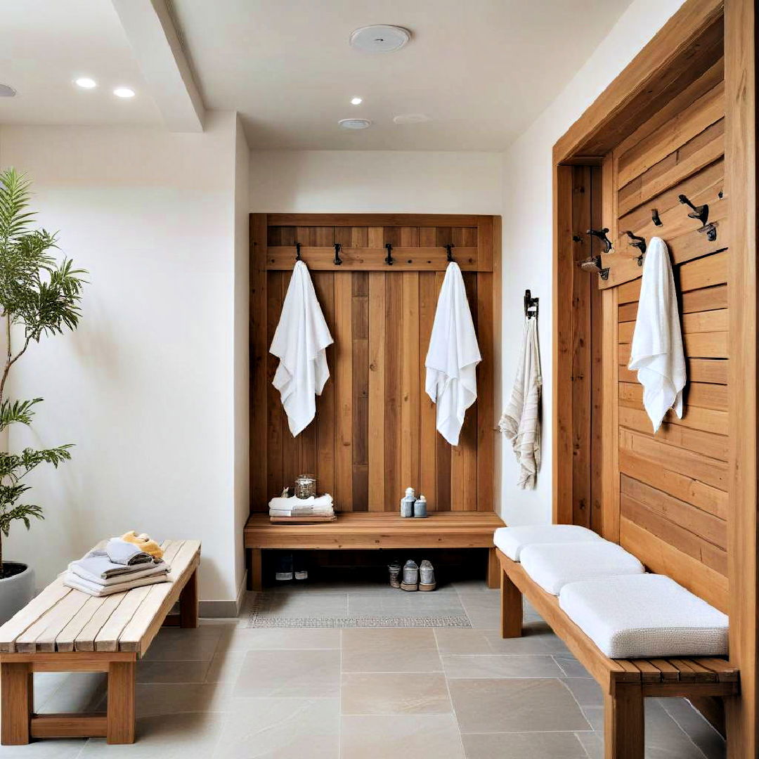 poolside changing room ideas - 20 Pool Bathroom Ideas