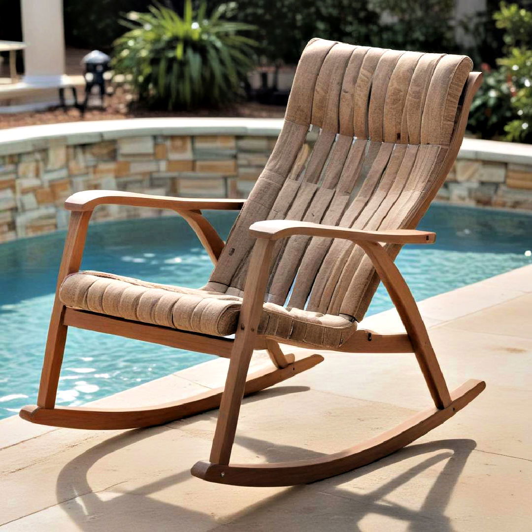 poolside rocking chair - 20 Pool Furniture Ideas