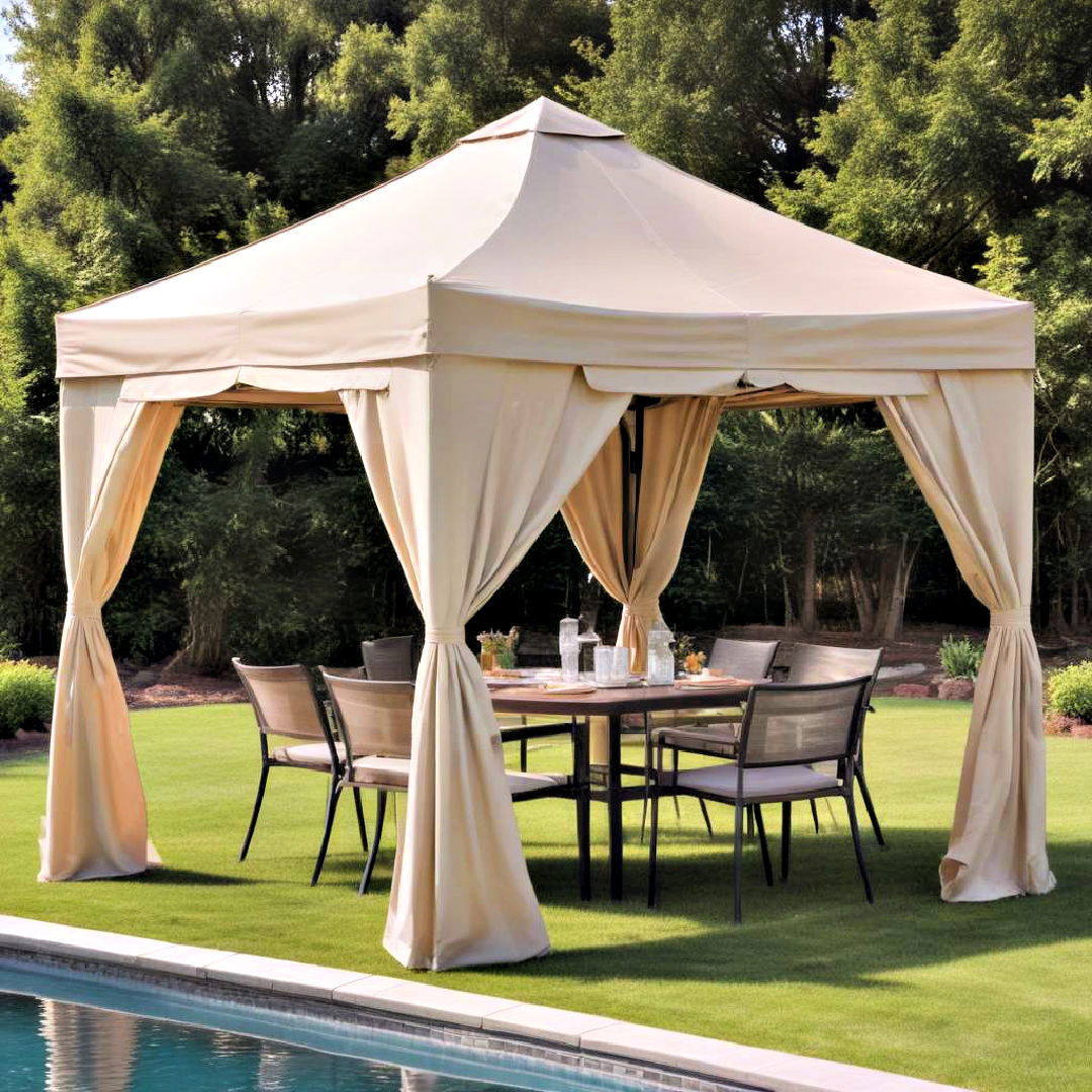 pop up gazebo for temporary shade - 15 Pool Gazebo Ideas