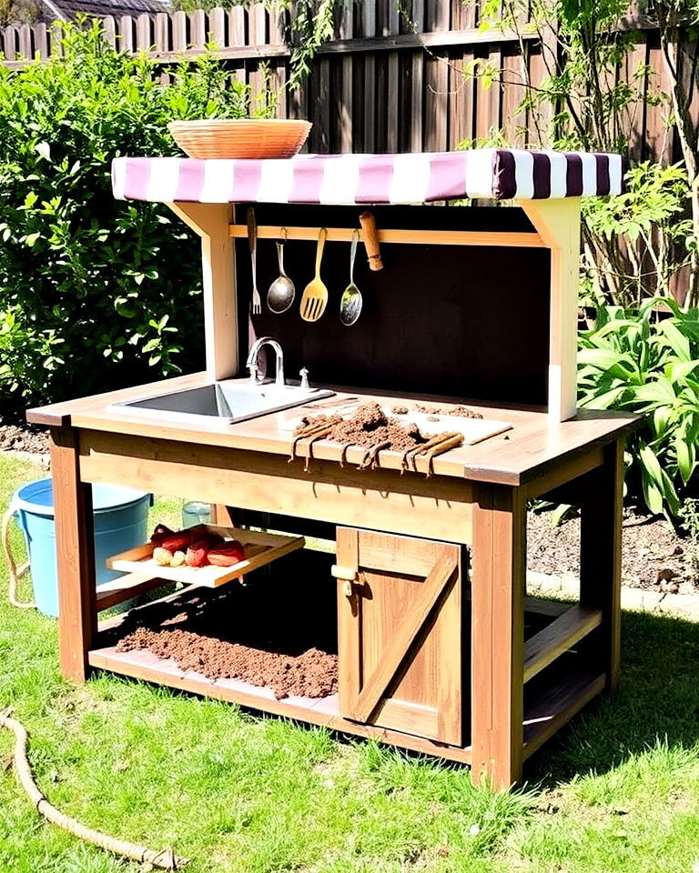 portable mud kitchen design - 20 Mud Kitchen Ideas