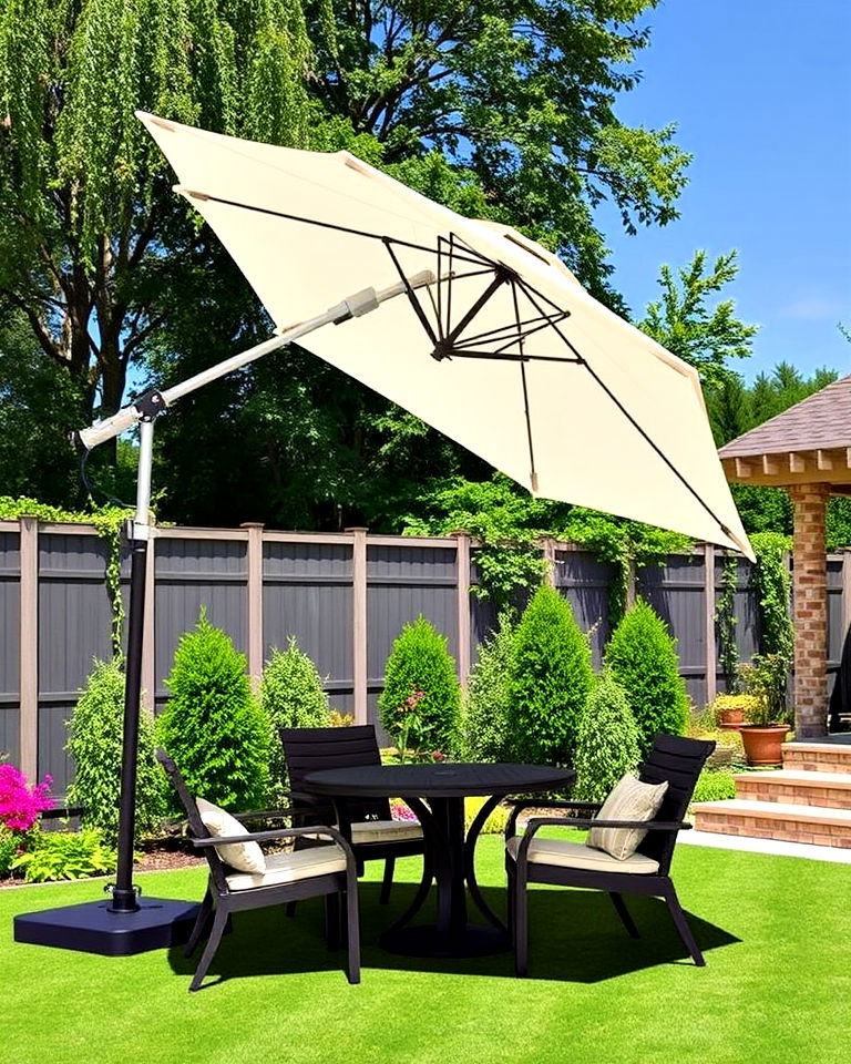 portable shade with parasol umbrella for portable shade - 20 Garden Shade Ideas