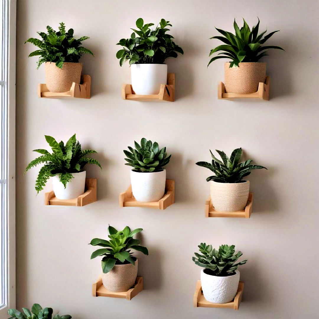 potted plant shelves to add decorative touch - 40 Teen Room Ideas