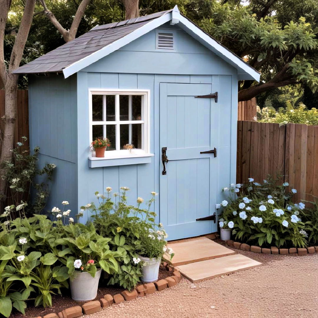 powder blue shed color ideas - 20 Shed Color Ideas