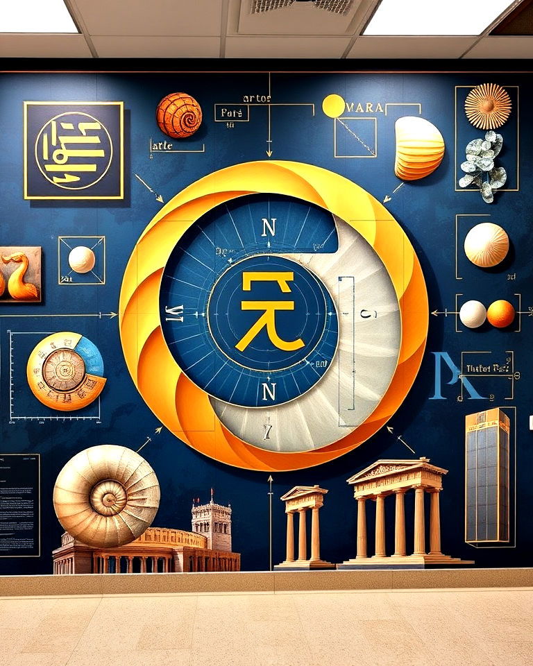 power of the golden ratio mural - 20 Math Mural Ideas