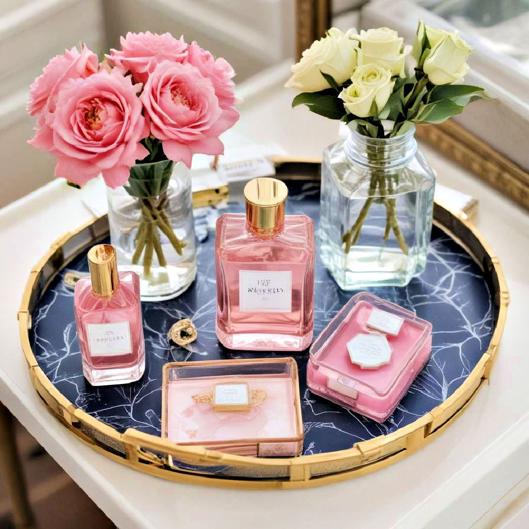 preppy room with sophisticated decorative tray - 30 Preppy Room Ideas