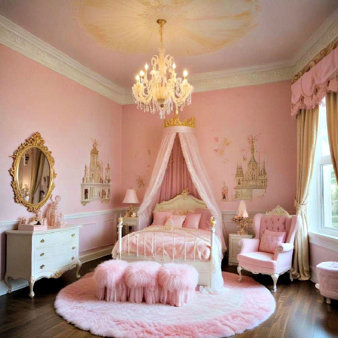 princess palace theme - 25 Baby Girl Nursery Ideas