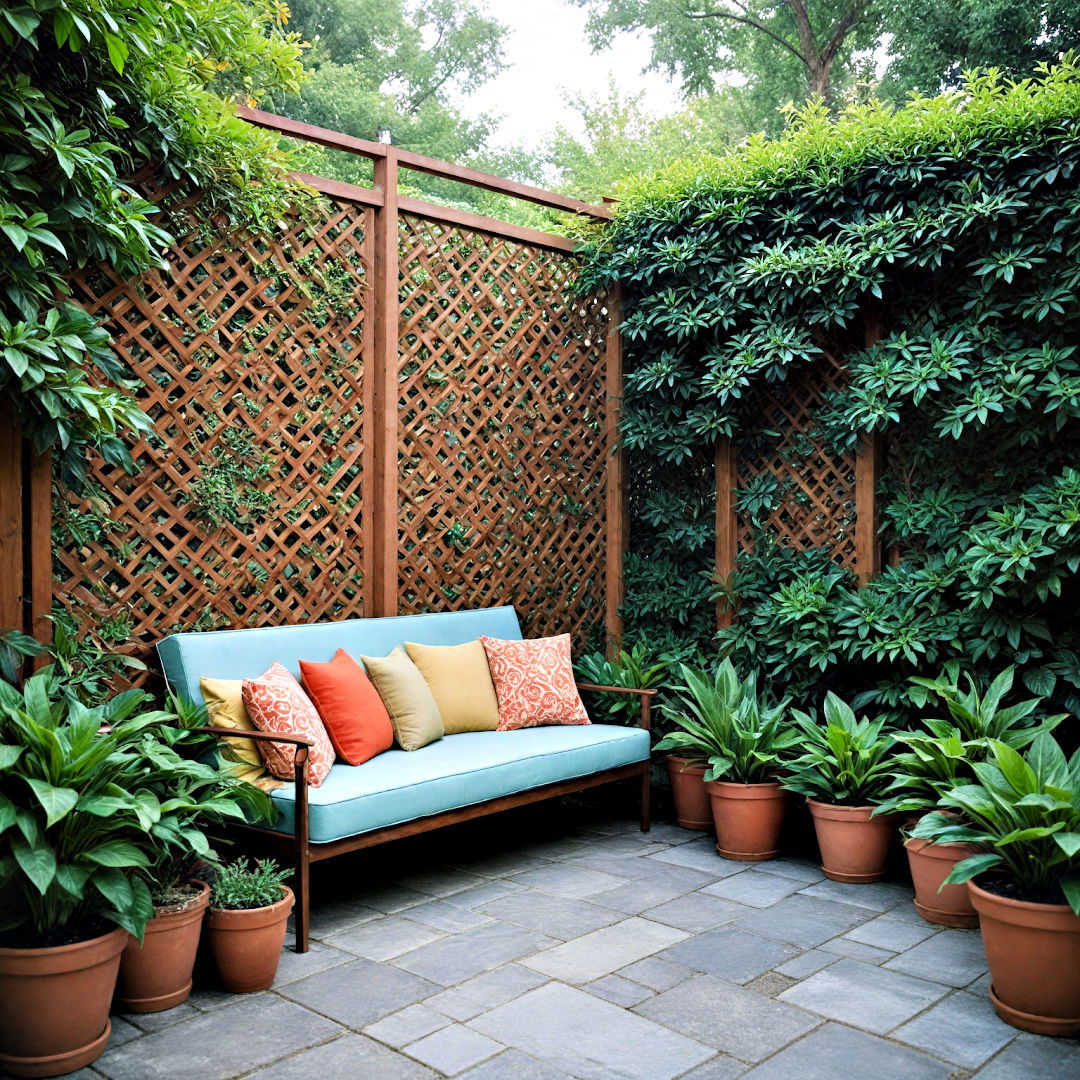 privacy screen for small backyard - 40 Small Backyard Ideas
