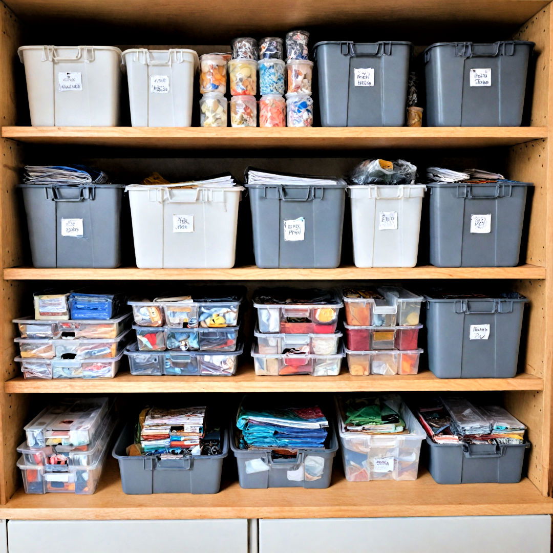 project bins for craft room - 25 Craft Room Ideas