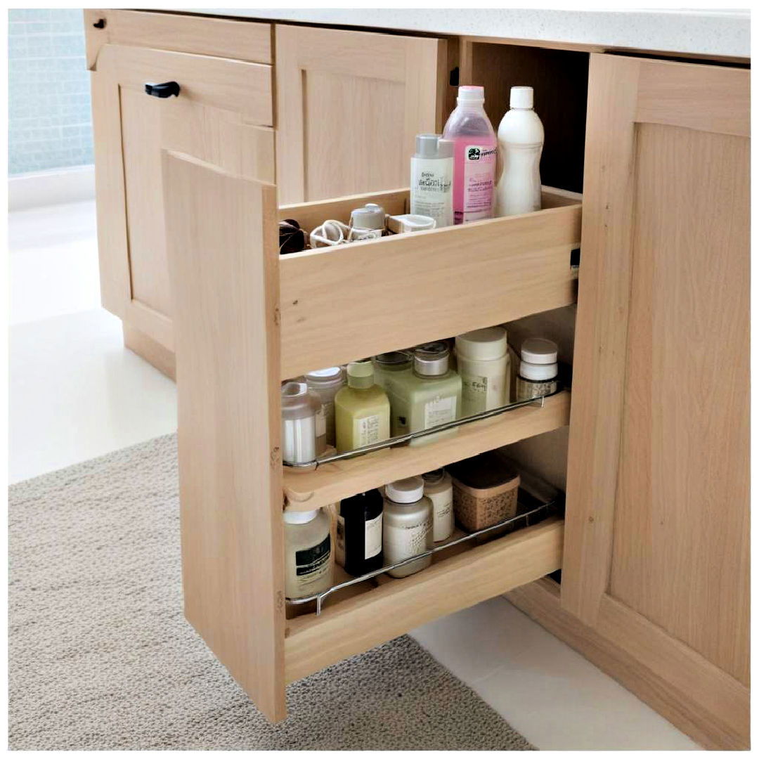 pull out cabinet for bathroom - 25 Bathroom Cabinet Ideas