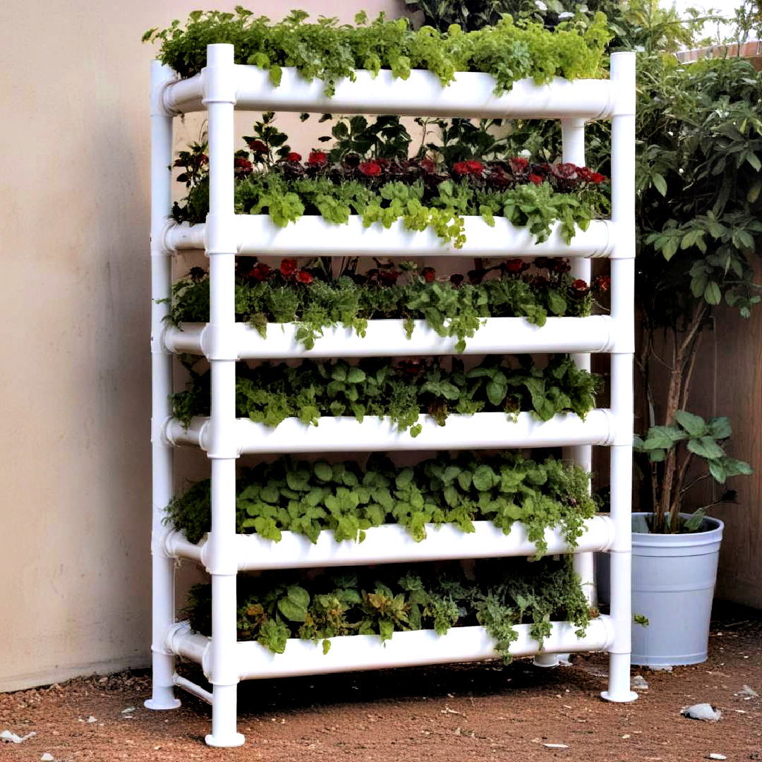 pvc pipe raised bed for vertical garden - 40 Raised Garden Bed Ideas