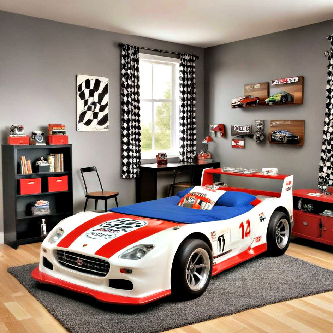 racing car themed furniture for boys room - 40 Boys Room Ideas