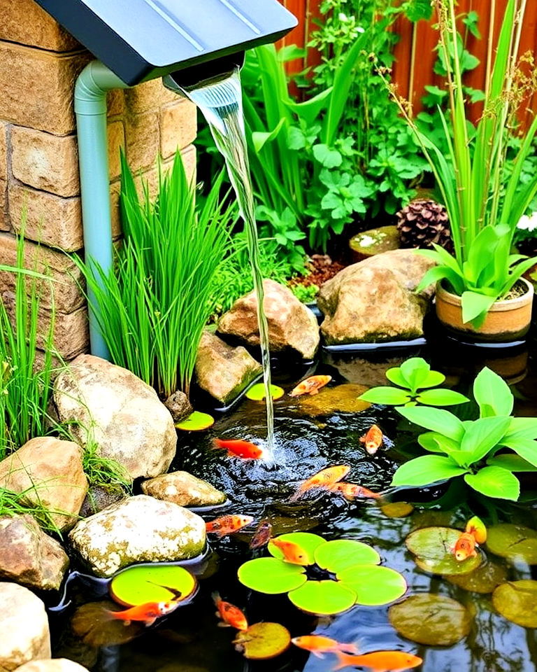 rainwater harvesting feature - 15 Water Garden Ideas
